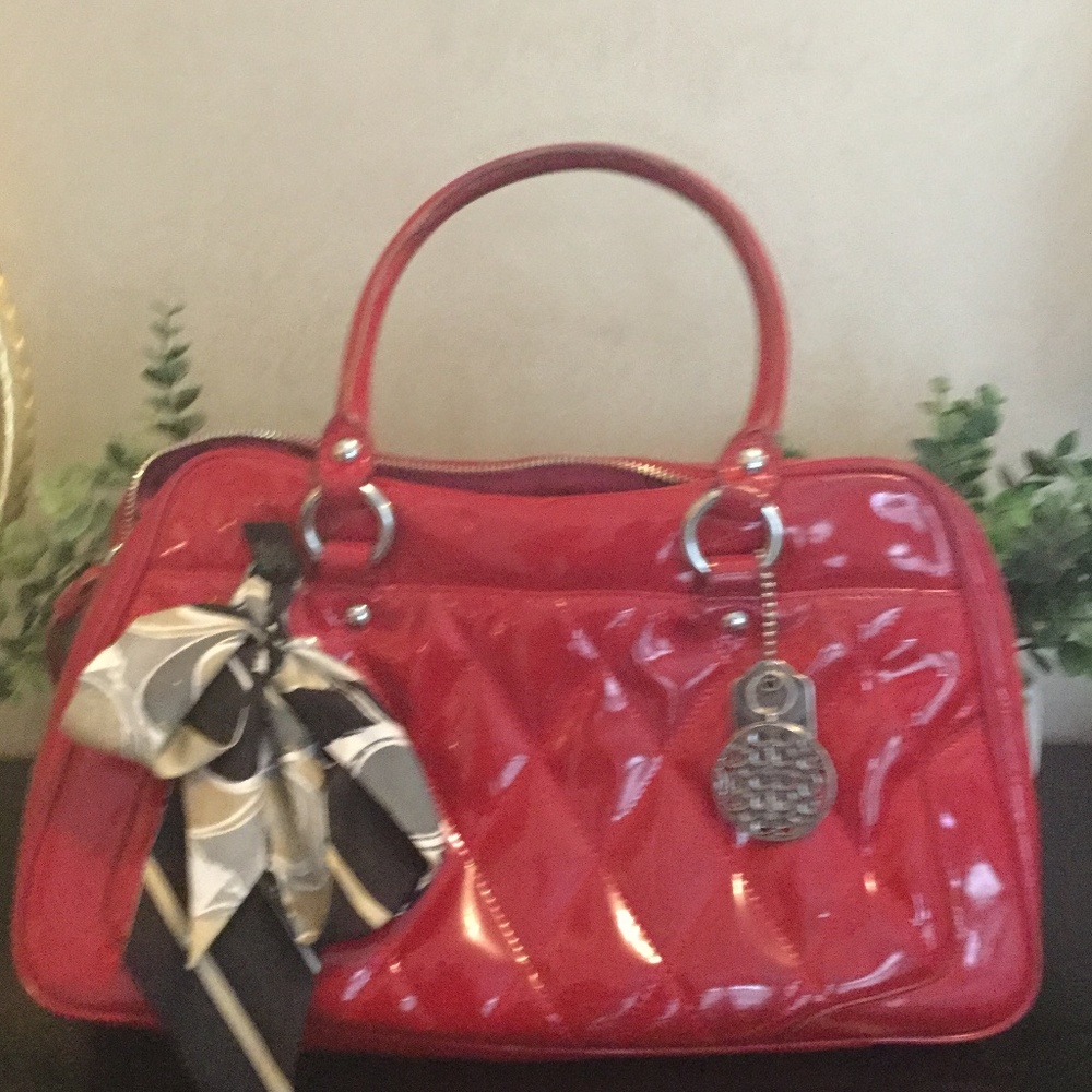 Authentic Coach pre-owned Red Patent leather bag